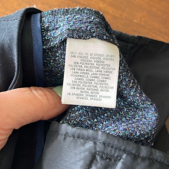 Perfect fall dressy pants/ great condition/ navy & blue - Picture 7 of 7